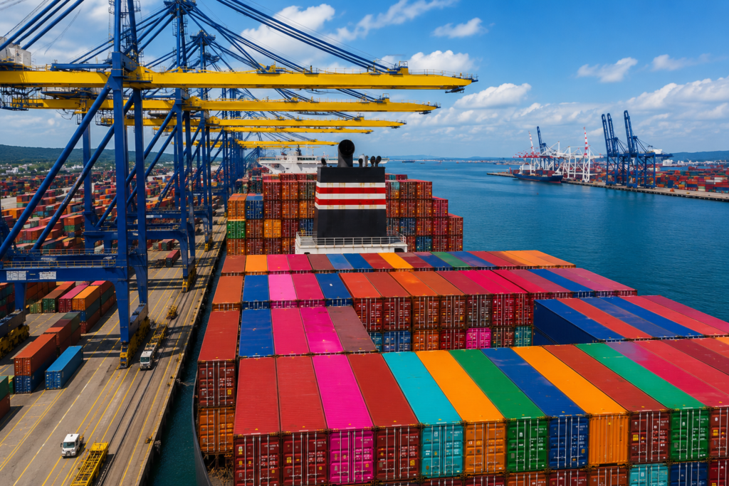 Operación portuaria y contenedores de ESPACIO CÚBICO®