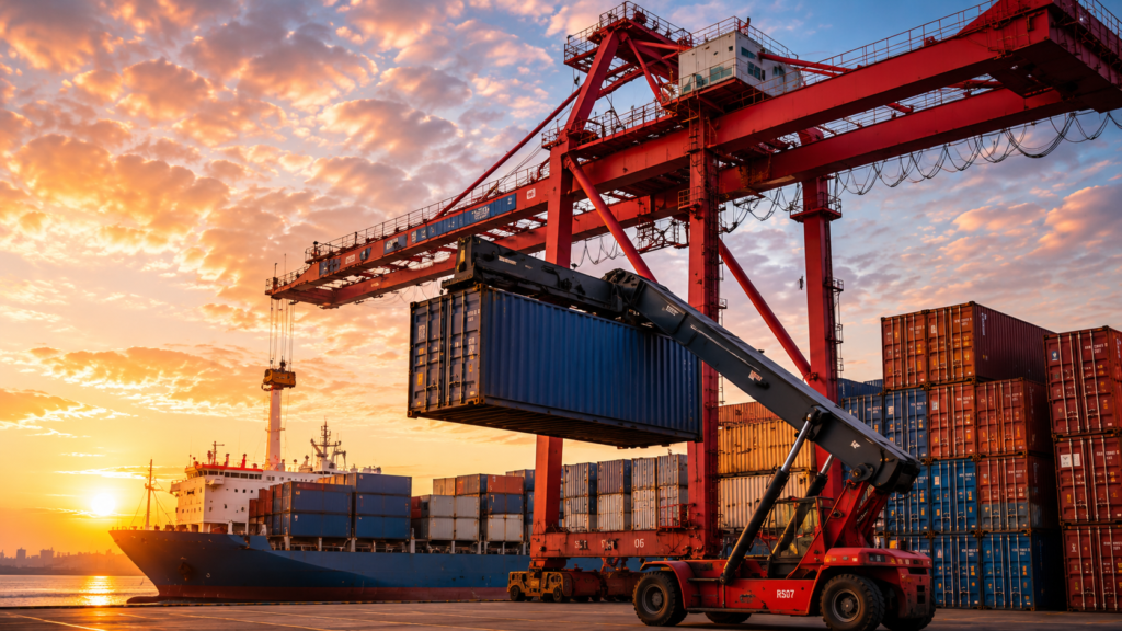 Terminal de contenedores y coordinación logística en origen